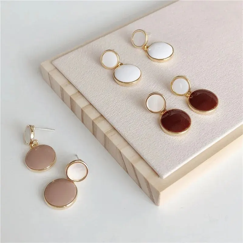 Drop Earrings Drip Glazed Feminine Style