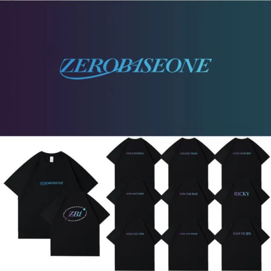 KPOP ZB1 ZEROBASEONE T Shirt Women Men Zhanghao Sung Hanbin 100