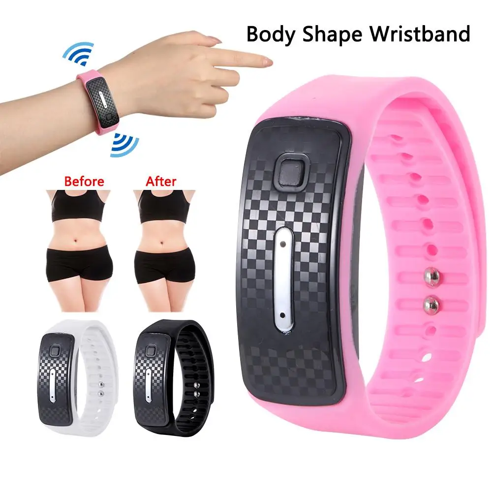 Quality Health Heart Rate Fitness Pedometer Lymphatic Detox Bracelet Ultrasonic Bracelet Body Shape Wristband Smart Wristbands