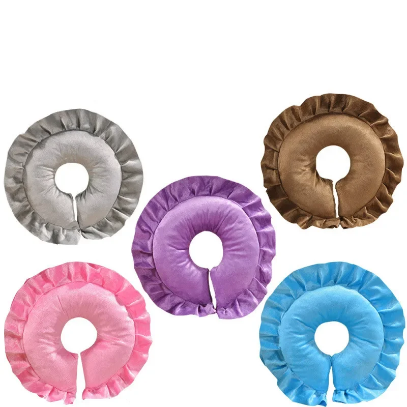 Zipper Removable Facial Massage Sleeping Pillow for Beauty Salon Massage Tool Flower Shape Bed Pillow with Insert Almohada 2
