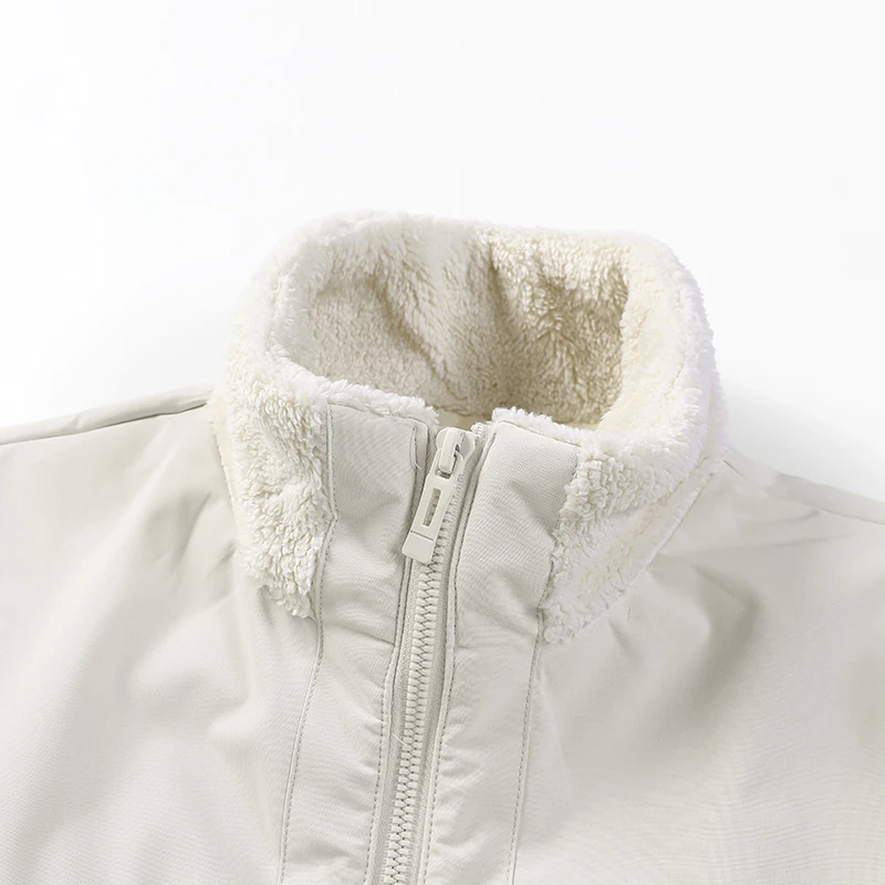 New Men'S Autumn Winter Lamb Fleece Cardigan Fashion Vest Youth Loose Casual Versatile Soft Comfortable Thickened Warm Coat Male