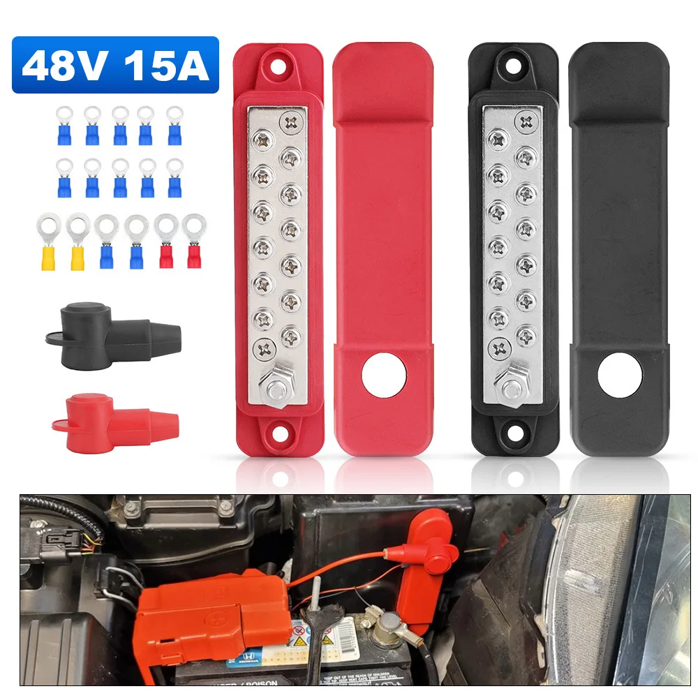 UniversalCarBatteryPowerDistributionBlockBusBarPositive