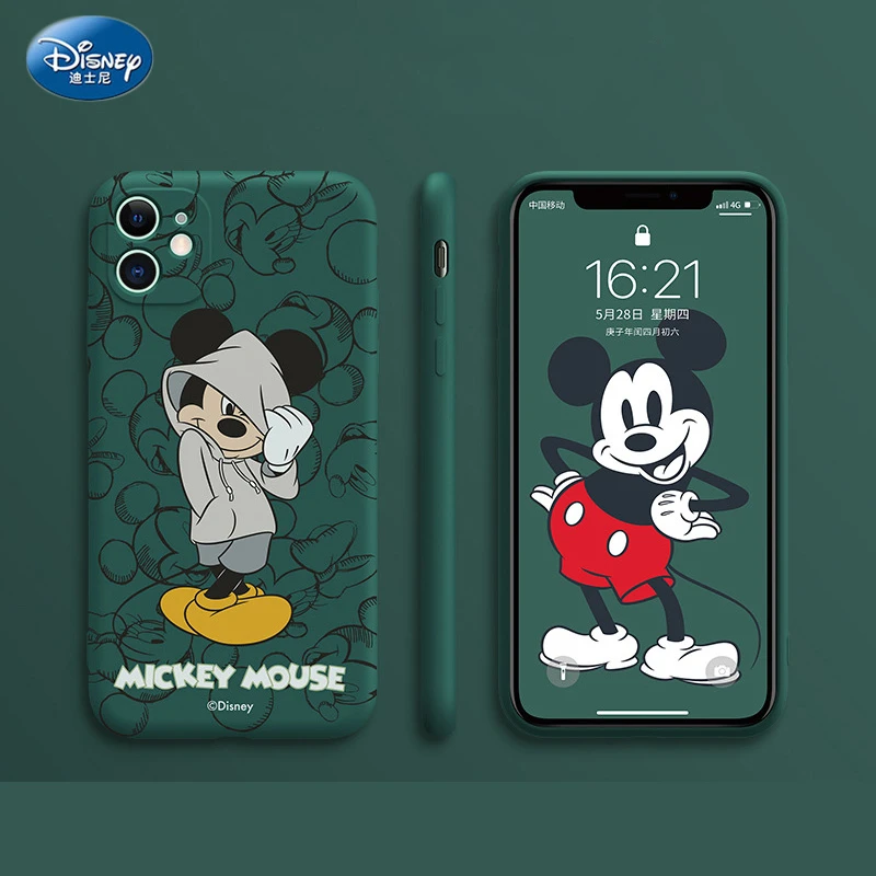 Disney 21 Minnie Silicone Case For Iphone 13 13pro Xs Max Iphone 7 8 Plus 12 Official Liquid Silicon 360 Full Cover Zz0524 Mobile Phone Cases Covers Aliexpress