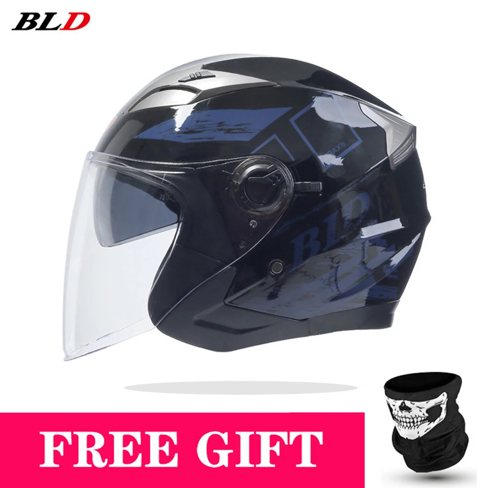 

Fast Ship Open Face Motorcycle Helmets Vintage Cafe Racer Helmet Dual Lens Casco Moto Modular Racing Casque DOT ECE CCC Approved