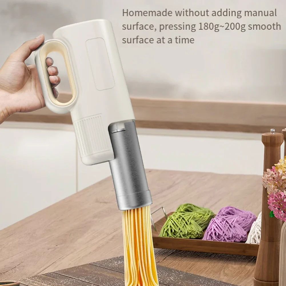 30.5*15cm Handheld Noodle Maker Automatic Dispensing Noodle Machine Wireless Press Healthy Meals User-Friendly Operation