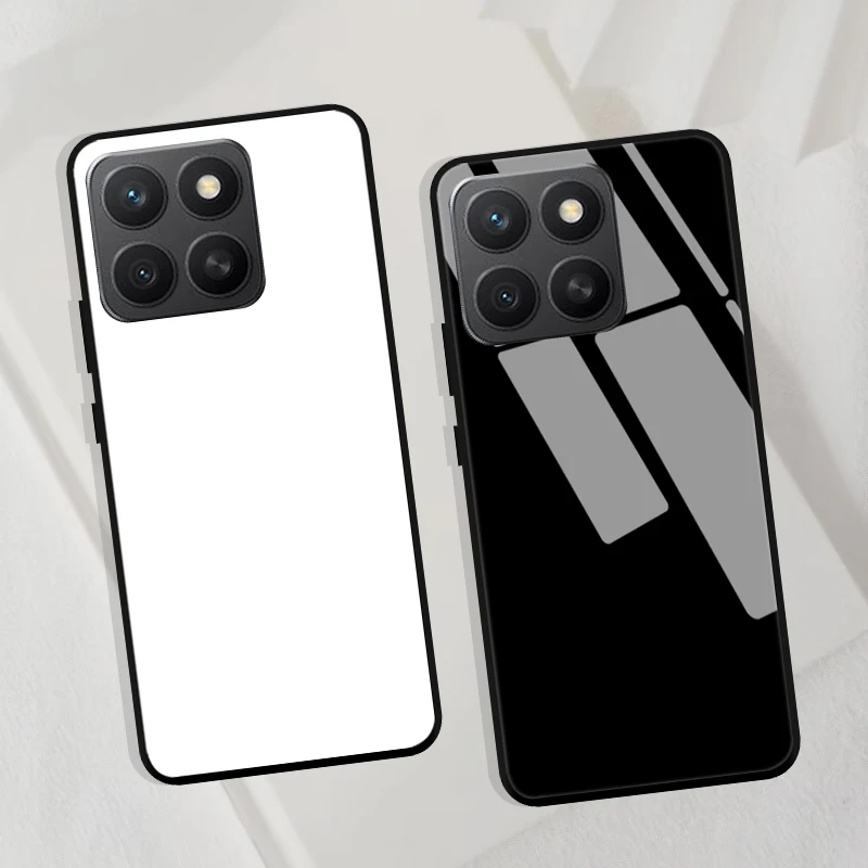 Luxury Tempered Glass Phone Case with Hard Back Bumper Cover