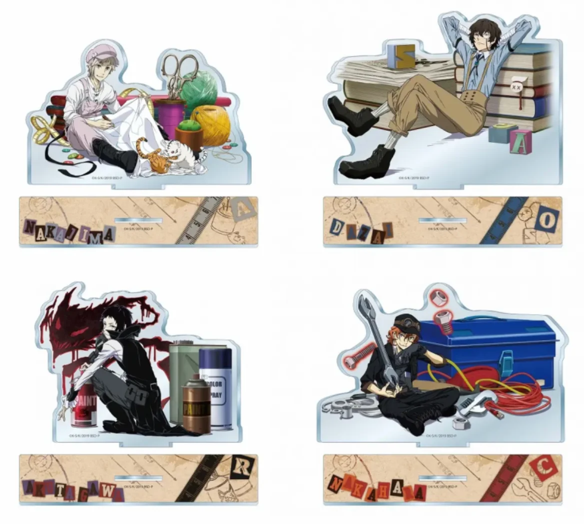 

Bungo Stray Dogs dazai osamu Nakajima Atsushi Nakahara Chuuya Acrylic Figure Stand Figure Brinquedos Kids Gift Toy 2883