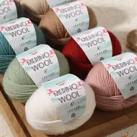 50g/roll Merino Wool Yarn Baby Wool 130M/roll DIY Hand Knitted Crochet Scarf Clothes Yarn Clothes Hats 1