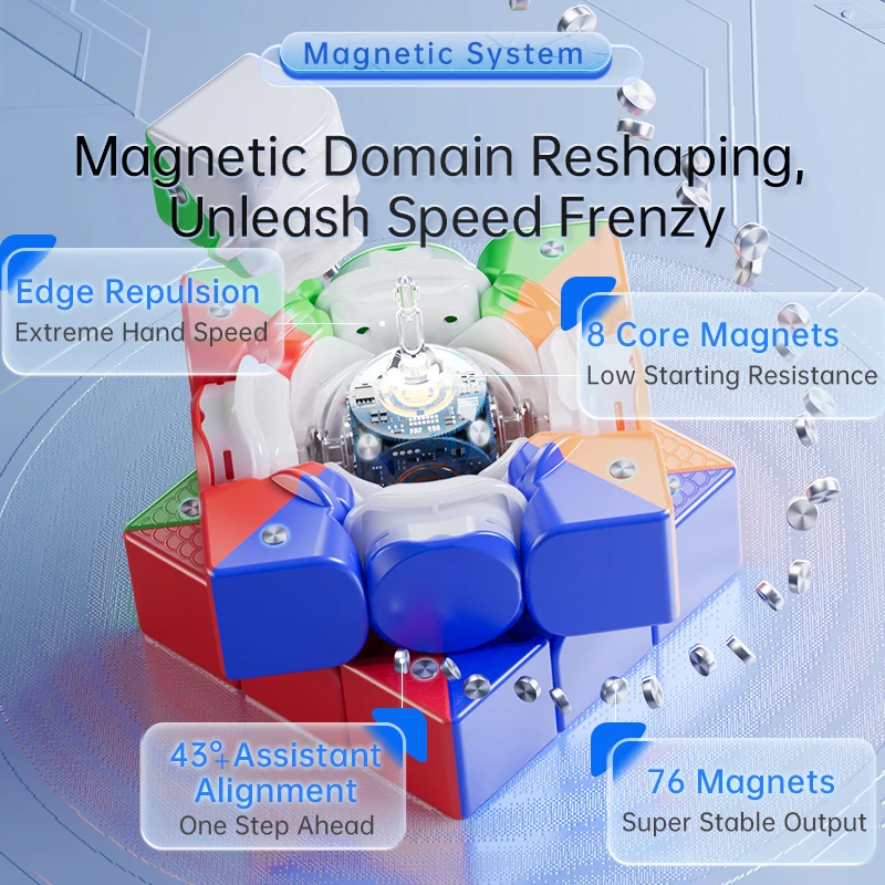 MOYU WEILONG V10 Ai Smart Magnetic Magic Cube 3x3x3 Professional Speed Puzzle 3x3 3×3 Children's Toy Gift Speedcube Cubo Magico 2