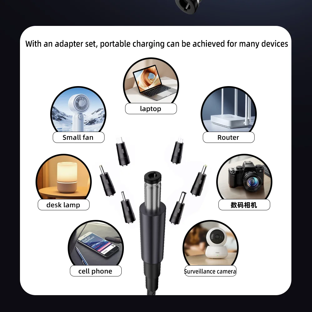140W USB C-DC 전원 케이블 140W 타입 C-5V 9V 12V 15V 20V 28V 조절 가능 전압 어댑터 연결 케이블 (노트북, 라우터용)