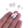 4pcs 1:12 Doll House Miniature Cute White Ceramic Storage Jars Kitchen Accessories Classic Pretend Play Furniture Children Toys 4