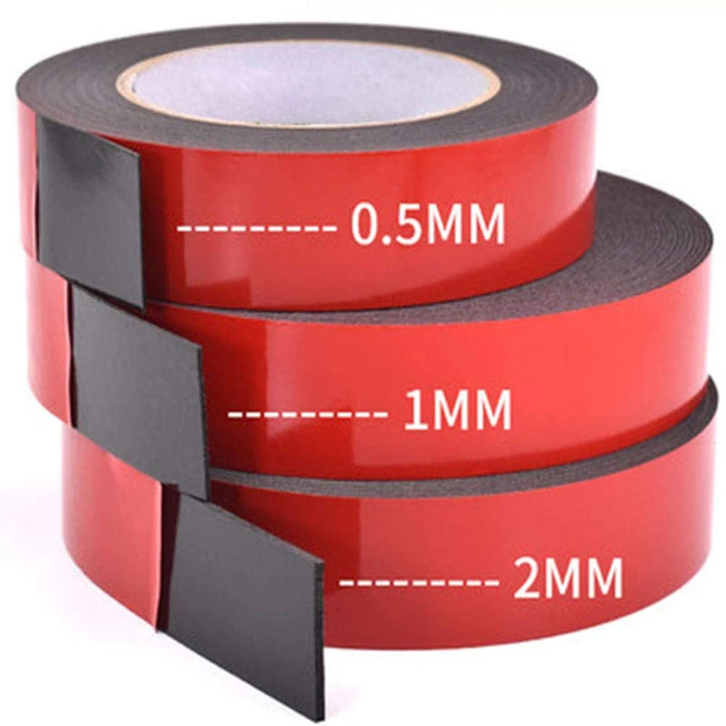 2pcs/1pcs 0.5mm-2mm thickness Super Strong Double side Adhesive foam Tape for Mounting Fixing Pad Sticky 3m 10mm 40mm super strong double faced adhesive tape foam double sided tape self adhesive pad for mounting fixing pad sticky