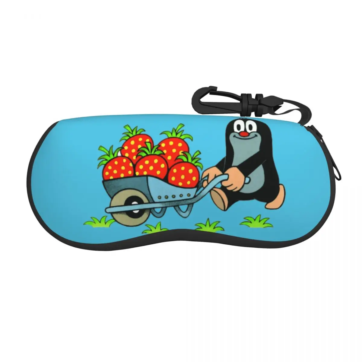 

Custom Cute Krtek Mole Shell Glasses Case Unisex Travel Cartoon Krtek Little Maulwurf Eyeglasses Case Sunglasses Protector Box