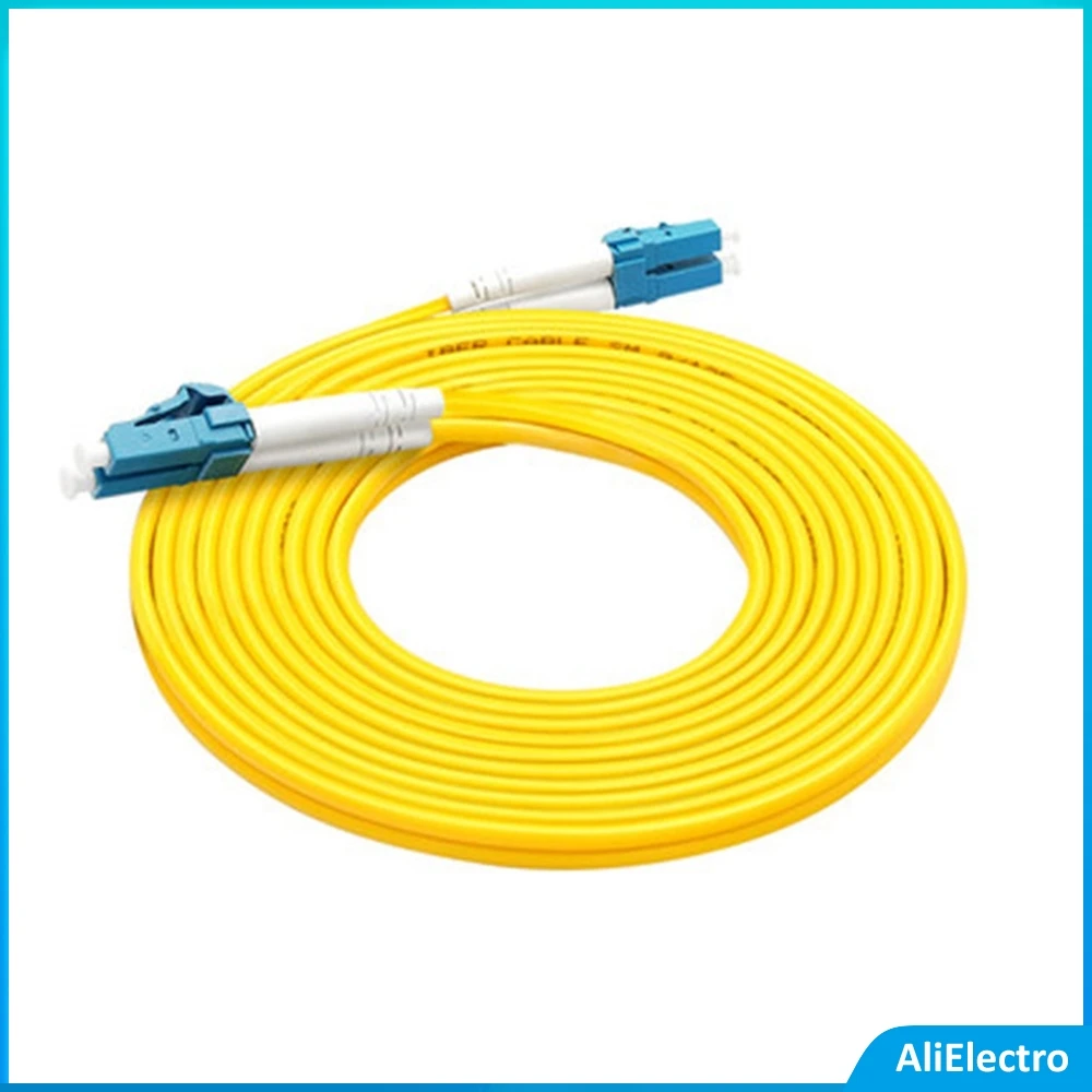 

10pcs LC/UPC - LC/UPC Fiber Patch Cord FTTH Fiber Cable Duplex Single Mode Length