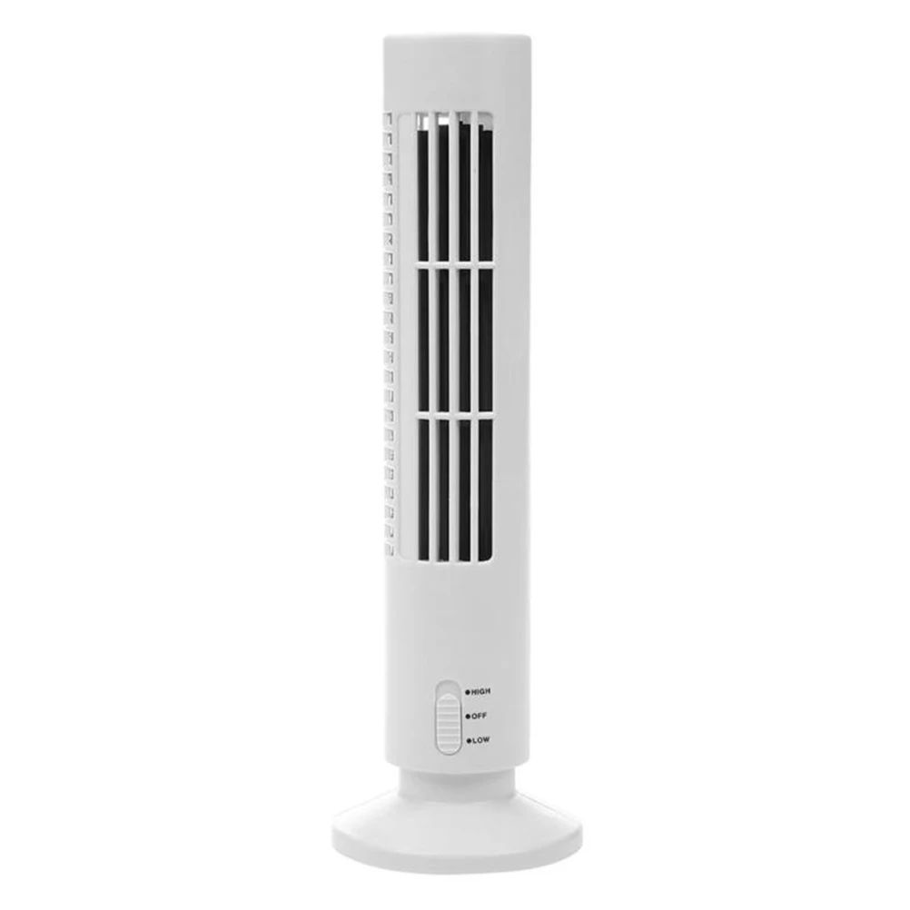 E9 Portable USB Bladeless Air Cooler Desktop Tower Fan Home Office Cooling