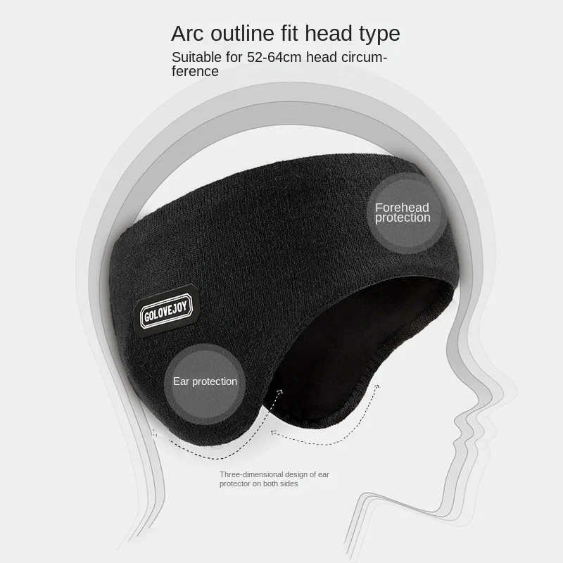 Autumn Winter Ear Covers for Men Women Cycling Knitted Double Warm Muff Run Cap knitted hat earflap hat winter hat
