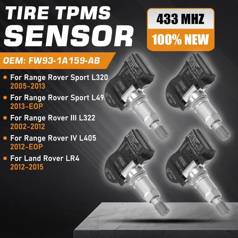Car TPMS For Range Rover Sport L320 L494 2005-EOP Tire Pressure Sensor ...