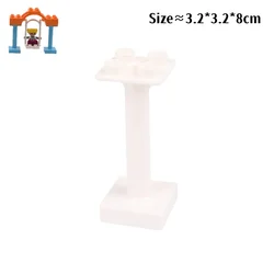 Large Building Block Playset with Slide, Swing, Seesaw & Ferris Wheel - Children's Educational Toy and Gift (White Column 8cm)