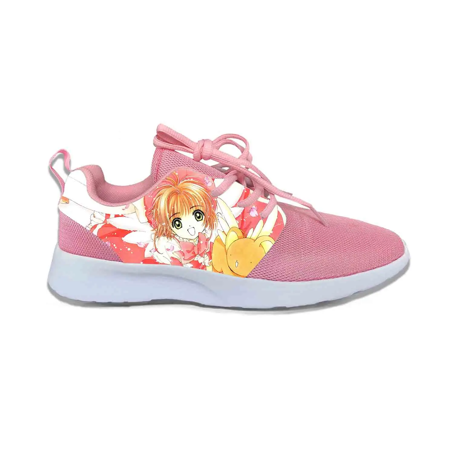 

Кроссовки унисекс из японского аниме мультфильма, легкие дышащие кеды для бега, КИНОМОТО Сакура, повседневная спортивная обувь с 3D принтом для мужчин и женщин
