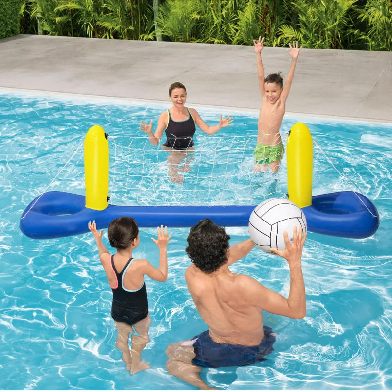 Summer Beach Toys Adult Children Family Swimming Pool Water Inflatable Volleyball Basketball Handball Goal Water Sports Game