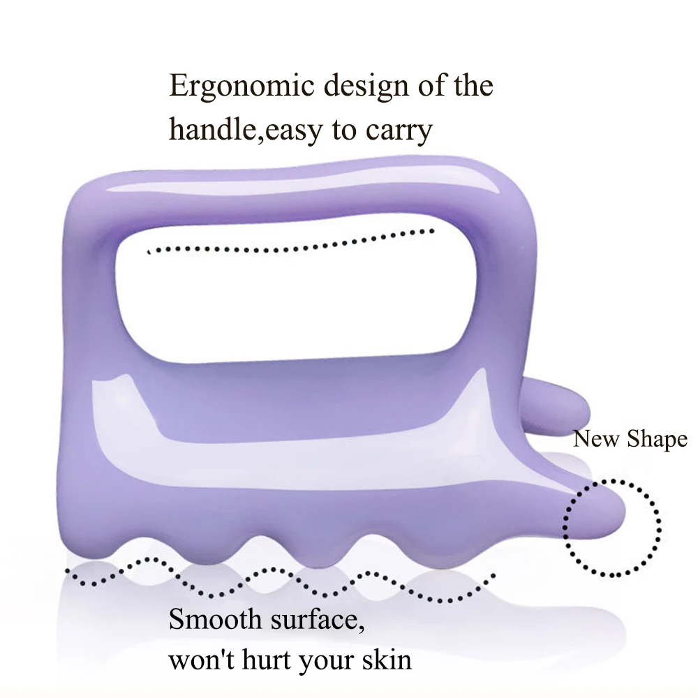 Handheld Face and Body Massager Neck Shoulder Back Resin Massager Guasha Tool Relief Relax Body Massager Mother's Day Gift