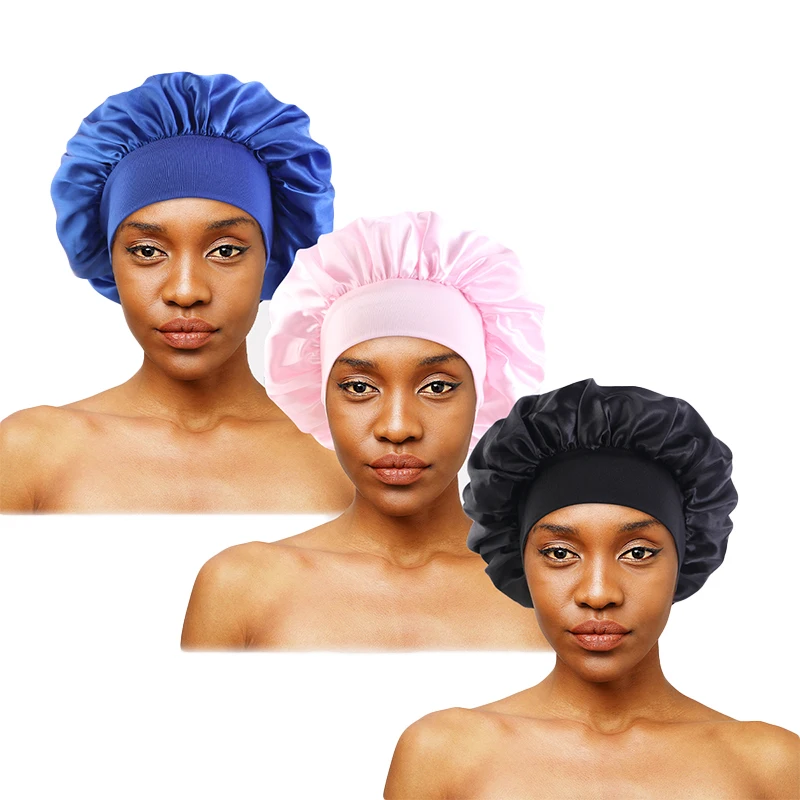 3PCS/LOT elastic cap unisex for brimmed night hat bath cap