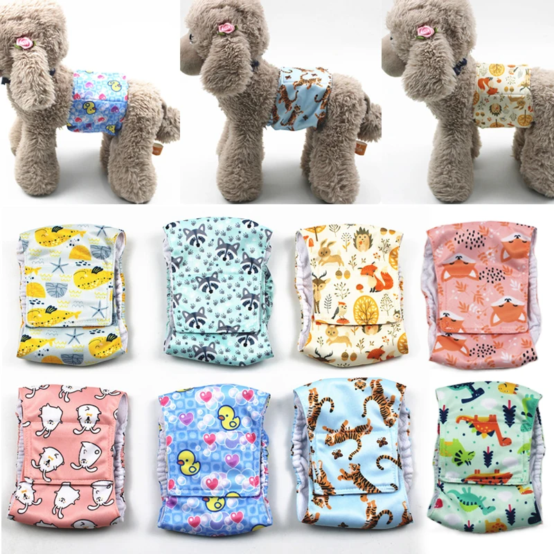 Washable Male Dog Physiological Pants Reusable Sanitary Underwear Belly Wrap Band Cotton Diaper For Large Small Medium Dog