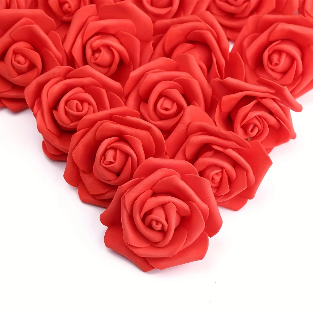 

100pcs, Artificial Rose Flower Heads, Real Looking Foam Fake Roses For DIY Wedding Baby Shower Centerpieces Arrangements Party T