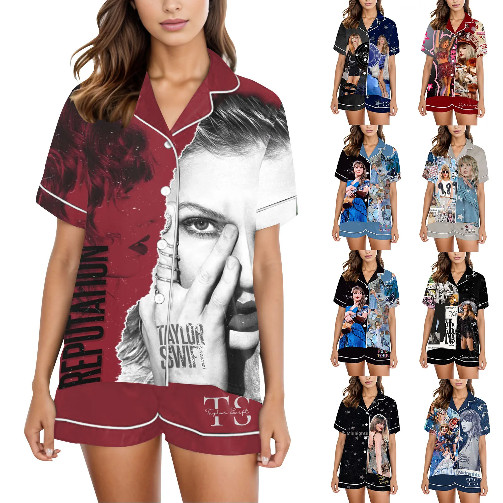 Пижама Тейлор для женщин, рубашка и брюки, комплект из 2 предметов, сочетающаяся Пижама, Женская домашняя одежда, одежда, подарок для фанатов, Пижама для женщин