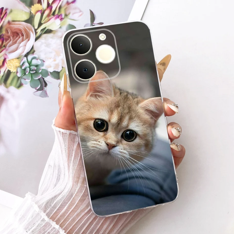 Cute Cat Painted Soft Slim Phone Case - Enhanced Protection with Stylish Design