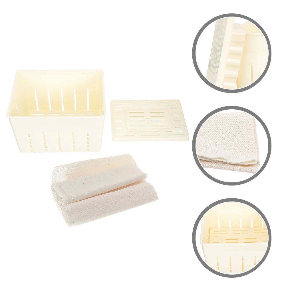 

Homemade Tofu Stamper Plastic Moulds Household Mold Molds Tools Suite Making Press Cotton Supplies Vegan Cheese