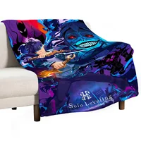 Solo Leveling Printed Blanket Picnic Blankets Warm Blanket Soft and Comfortable Blanket Home Travel Birthday Gift 1