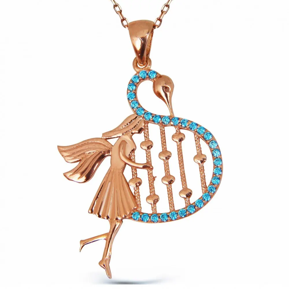 ArgentumConcept925SterlingSilverwithZirconPlayingHarpAngel