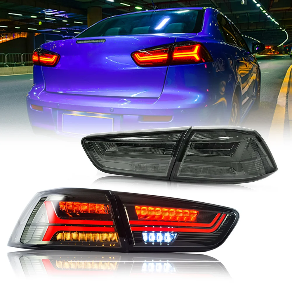 

Автомобильный задний фонарь для Mitsubishi Lancer EVO 2008-2017, задний фонарь в сборе, задний фонарь, светодиодный сигнал DRL, стоп-сигнал, задний фонарь для парковки