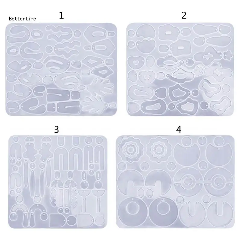 

B36D Серьги Ожерелье Изготовление Ювелирных Изделий Плесень DIY Нерегулярные Серьги Формы Круглое Сердце