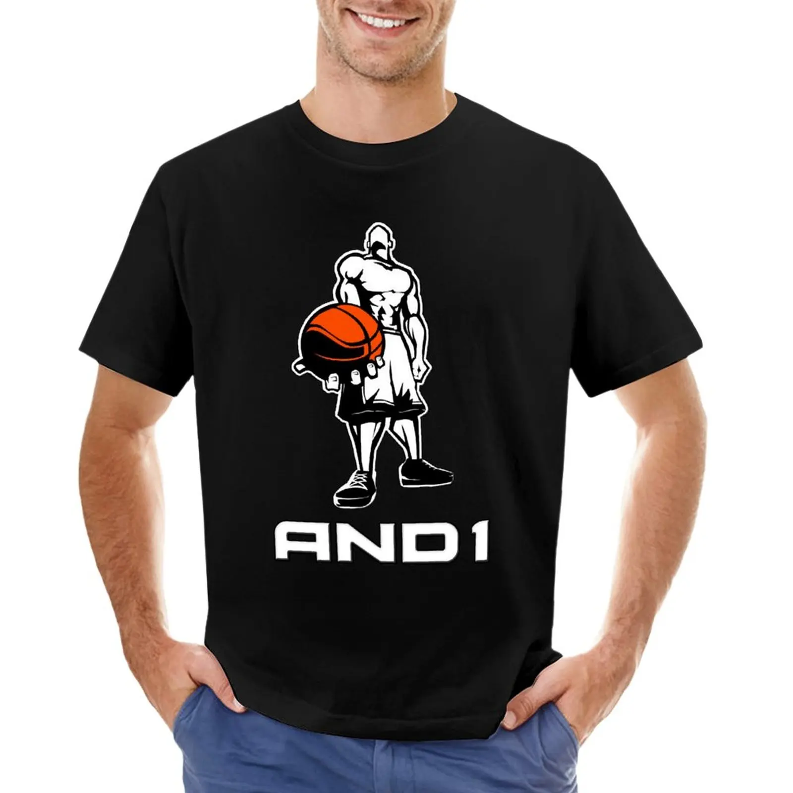 

AND1 - Streetballer 1990s T-Shirt.png T-Shirt sublime Short sleeve tee summer tops mens graphic t-shirts funny