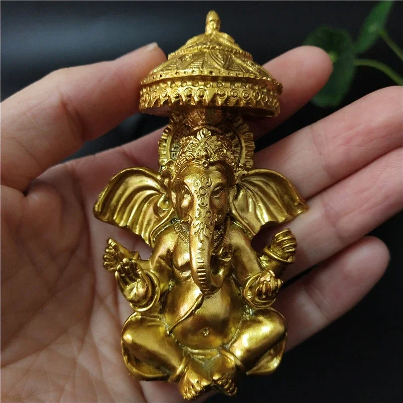 

Lord Ganesha Buddha Statue Elephant Hindu God Sculptures Figurines Home Garden Decoration Ganesh Statues For House