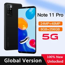  Note 11 Pro Smartphone Global Version 8GB RAM 256GB ROM Mobile Phones 4G 5G Network 24MP+48MP 5000mAh Android Celular Cellphones 