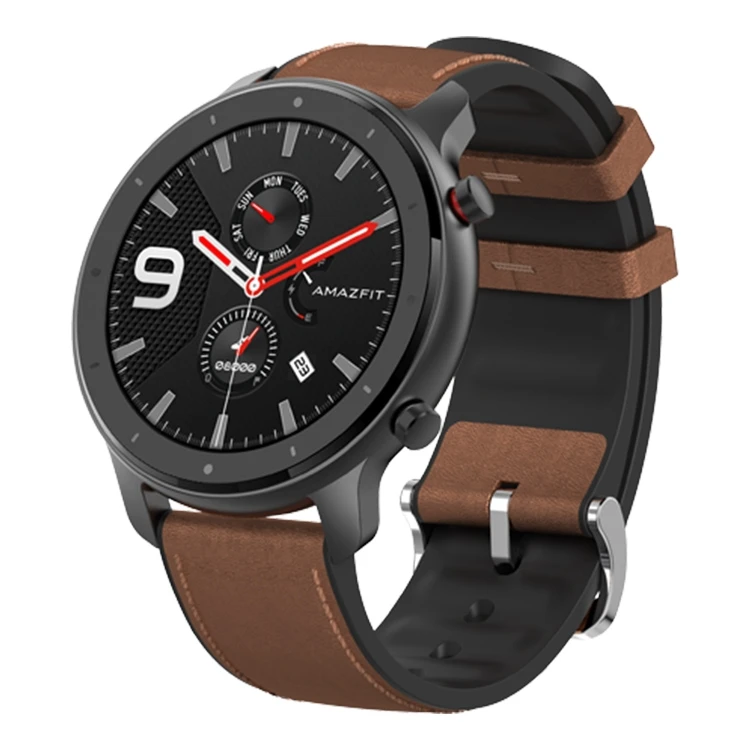 

Оригинальный Youpin Amazfit GTR 47 мм 1,39 дюймовый AMOLED экран BT 5,0 5ATM водонепроницаемый 12 спортивных режимов/пульсометр/NFC/GPS