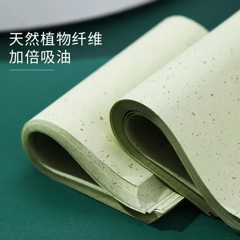 100 Pcs Portable Facial Absorbent Paper Oil Control Wipes Green Tea Sheet Oily Face Blotting Matting Tissue Makeup Facial Clean facial oil blotting paper