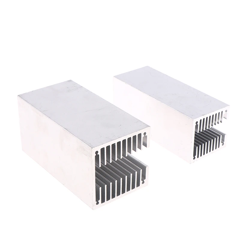 1PCS 40*40*100mm/50*50*100mm U-slot Triode High Power Aluminum Alloy Heatsink Heat Sink CPU Power Radiator