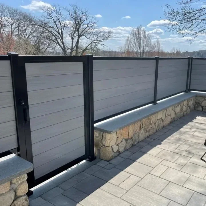 Diy Villa Modeling Wood-plastic Fence Board Terrace Fence Board Backyard Fence 4