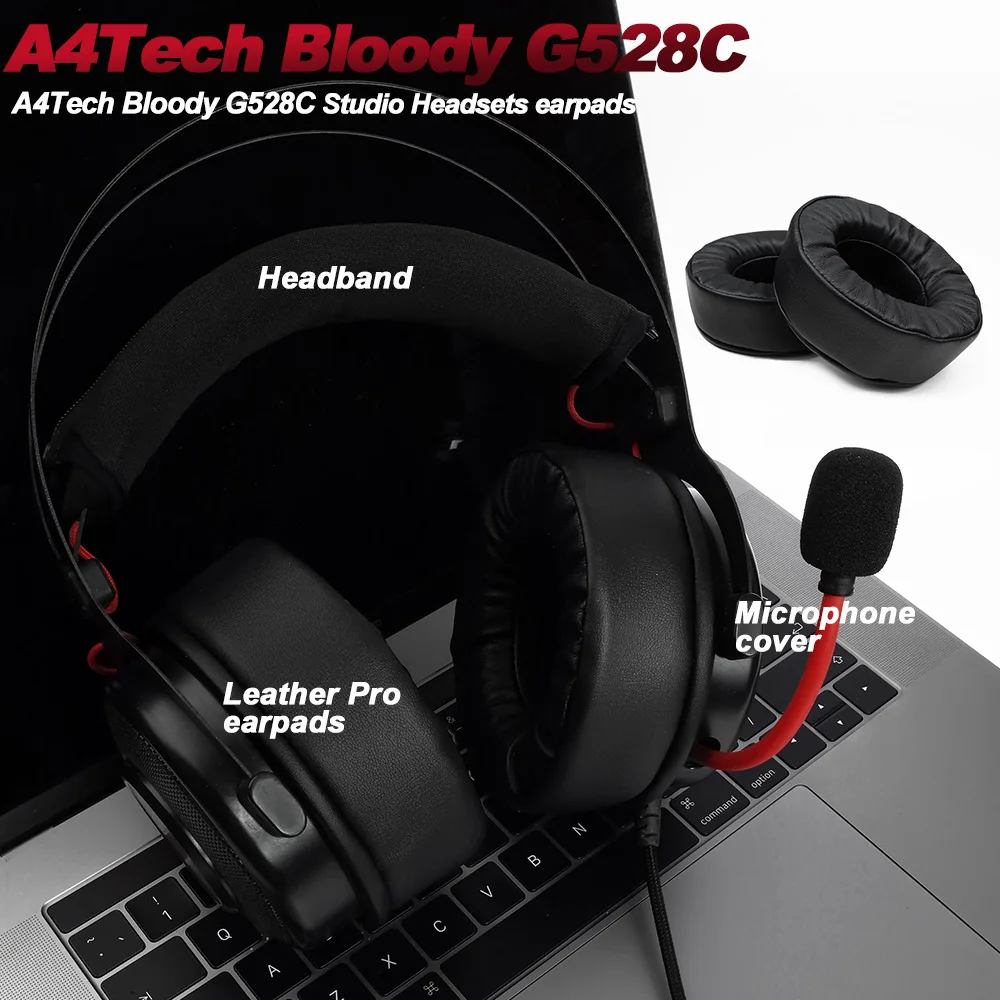 Earphone pads For A4Tech Bloody G528C replacement Earpads headphones Mesh cloth Memory Covers Sponge Soft Protein