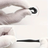 Crochets d'oreille coordonnants en silicone pour femmes et hommes, manchon d'oreille de jambe de lunettes, porte-lunettes anti-chute, accessoires noirs, 5 paires 5