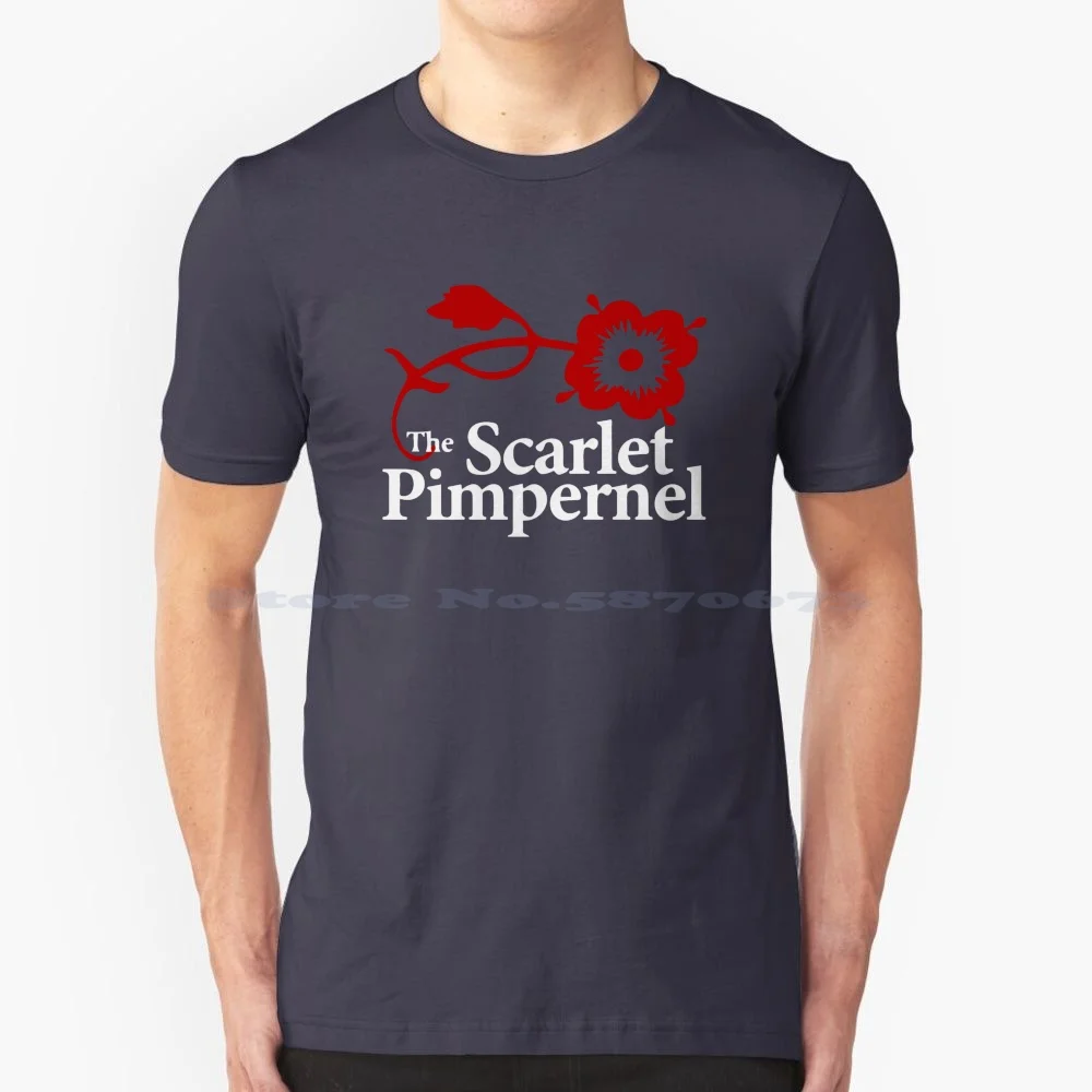 League Of The Scarlet Pimpernel T Shirt 100% Cotone Tee Scarlet Pimpernel Blakeney Secret Identity Books Supereroi