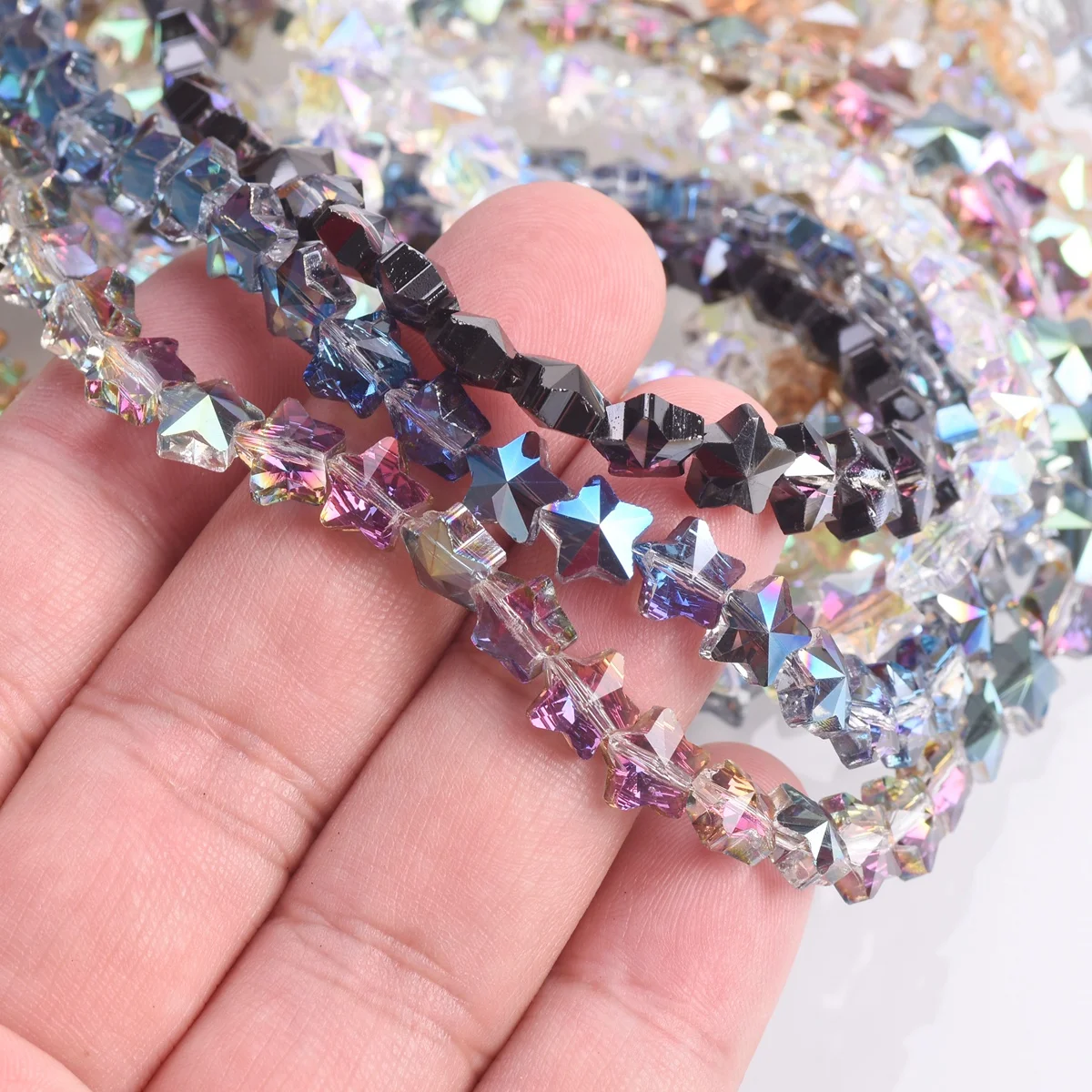 150 Perline In Vetro Cristallo 8mm A Rondelle Briolette - Kit Fai Da Te Per Gioielli, Bracciali, Collane, Portachiavi (Rosa)