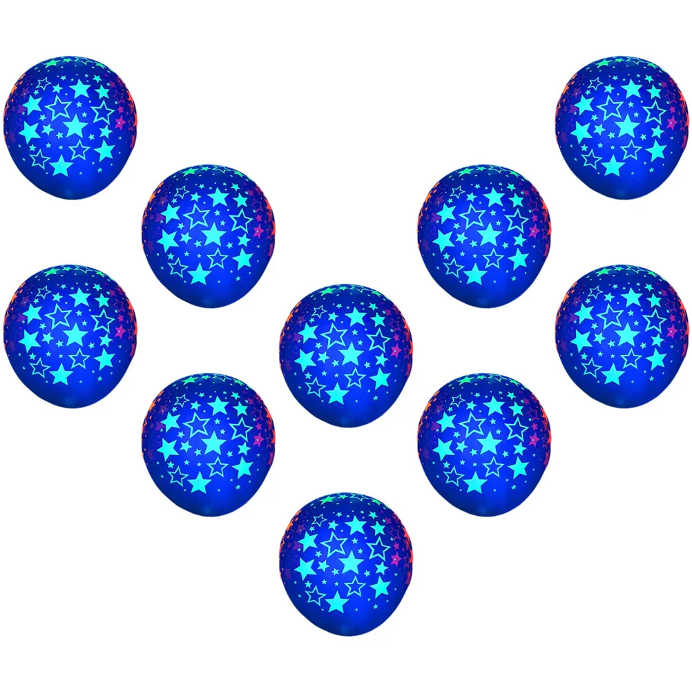 

10 Pcs Fluorescent Balloon Glow in The Dark Party Supplies Christmas Decor Dots