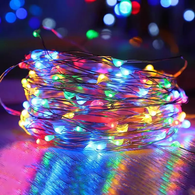 รูปสินค้า สายไฟ LED Fairy Light ยาว 50-300 เมตร กันน้ำ ใช้ตกแต่งได้ทุกเทศกาล