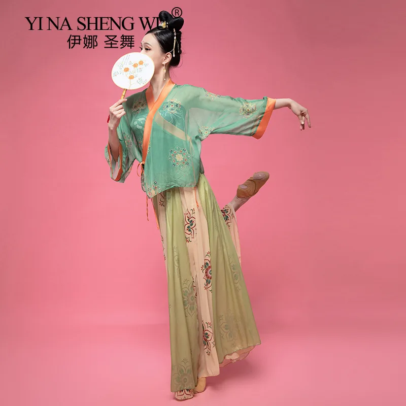 

Костюм для классических танцев 3 шт., жилет, длинная юбка, костюм для профессиональных представлений, тренировочная одежда, на лето