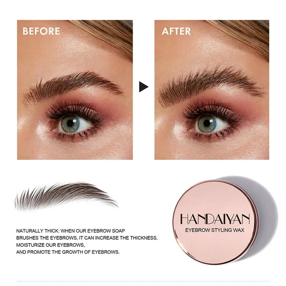 Transparent Pomade Eyebrow Styling Soap Brows Gel Wax Fixer With Brush For Women Eyebrow Cosmetics Make Up Eyebrow Gel 3